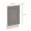 Dvierka umývačky riadu Stilo claygrey/biely 570x446,2