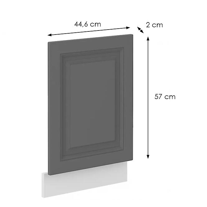 Kuchynská skrinka Stilo dustgrey/biely čelo umývačky riadu 570x446,2