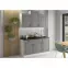 Kuchynská skrinka Stilo dustgrey/biely front zm 570x446,4