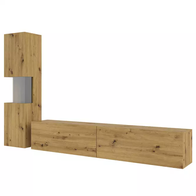 Obývacia stena malá Ava 09 artisan/čierna