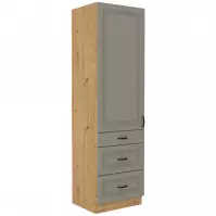 Kuchynská skrinka Stilo claygrey/artisan 60dks/210 3s 1f