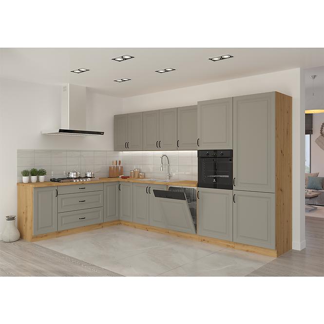 Kuchynská skrinka Stilo claygrey/artisan 60dks/210 3s 1f