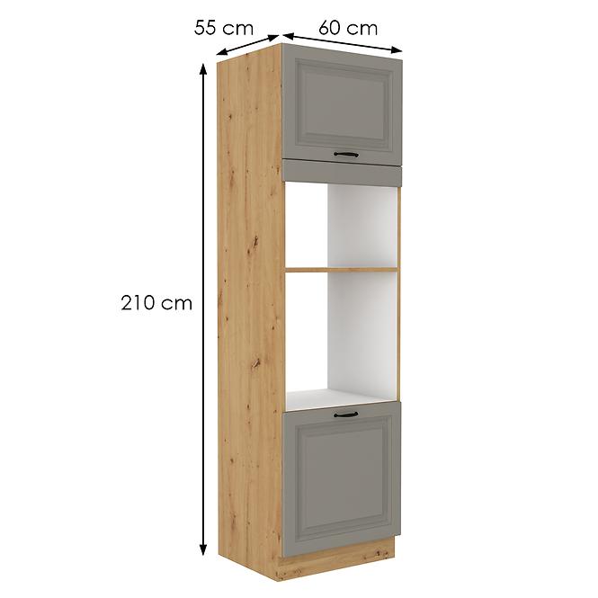 Kuchynská skrinka Stilo claygrey/artisan 60dmp/210 2f