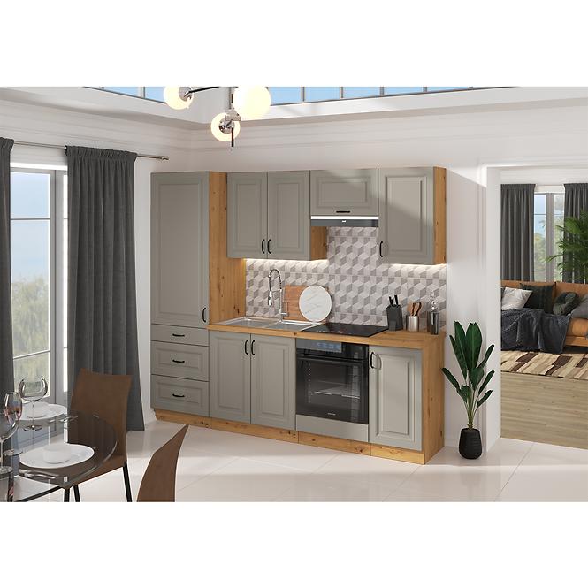 Kuchynská skrinka Stilo claygrey/artisan 60dmp/210 2f