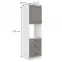 Kuchynská skrinka Stilo claygrey/biely 60dps/210 3s 1f,2