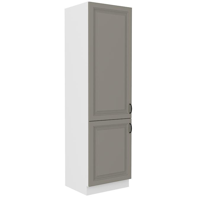 Kuchynská skrinka Stilo claygrey/biely 60lo/210 2f