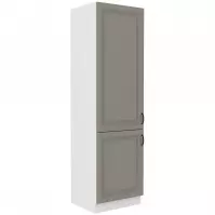 Kuchynská skrinka Stilo claygrey/biely 60dk/210 2f