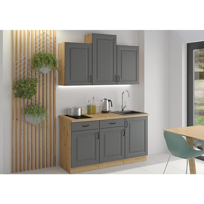 Kuchynská skrinka Stilo dustgrey/artisan 60dks/210 3s 1f