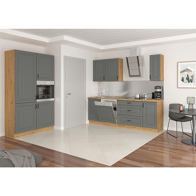 Kuchynská skrinka Stilo dustgrey/artisan 60dps/210 3s 1f