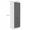 Kuchynská skrinka Stilo dustgrey/biely 60dks/210 3s 1f,2