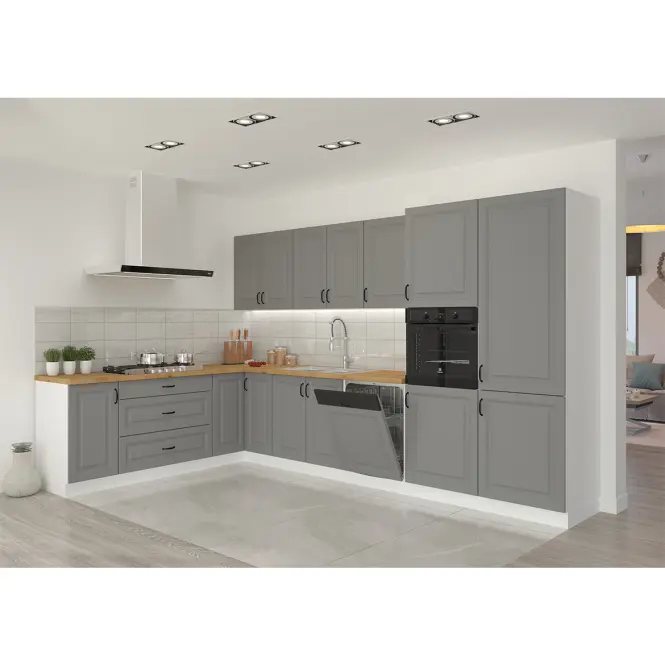 Kuchynská skrinka Stilo dustgrey/biely 60dks/210 3s 1f,9