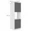 Kuchynská skrinka Stilo dustgrey/biely 60dp/210 2f,2