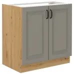 Kuchynská skrinka Stilo claygrey/artisan 80zl 2f bb