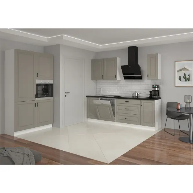 Kuchynská skrinka Stilo claygrey/biely 80zl 2f bb,6