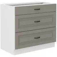 Kuchynská skrinka Stilo claygrey/biely 80d 3s bb