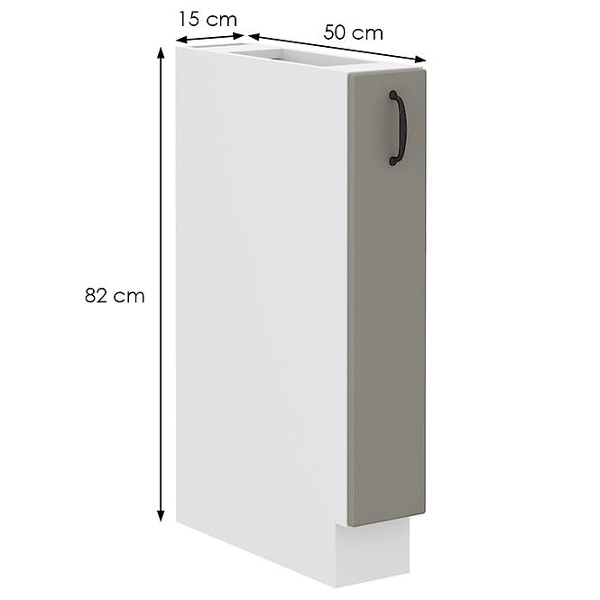 Kuchynská skrinka Stilo claygrey/biely 15d cargo bb