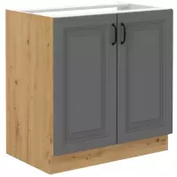 Kuchynská skrinka Stilo dustgrey/artisan 80zl 2f bb