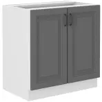 Kuchynská skrinka Stilo dustgrey/biely 80d 2f bb