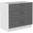 Kuchynská skrinka Stilo dustgrey/biely 80d 3s bb