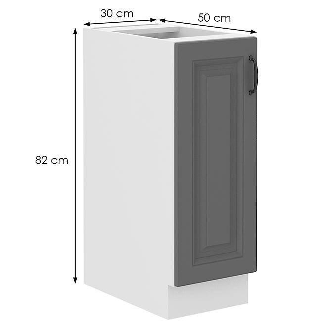 Kuchynská skrinka Stilo dustgrey/biely 30d cargo bb