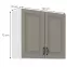 Kuchynská skrinka Stilo claygrey/biely 80g/72 2f,2