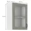 Kuchynská skrinka Stilo claygrey/biely 40gs/72 1f,2