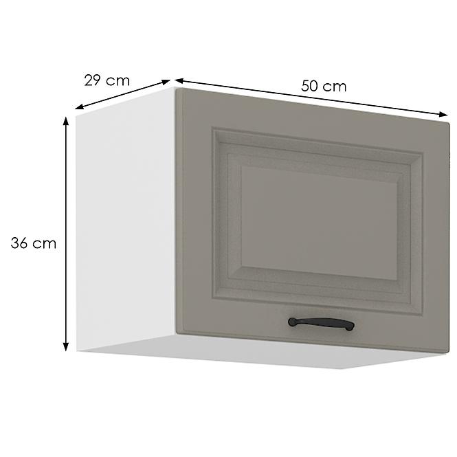 Kuchynská skrinka Stilo claygrey/biely 50gu/36 1f