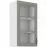 Kuchynská skrinka Stilo claygrey/biely 40gs/90 1f