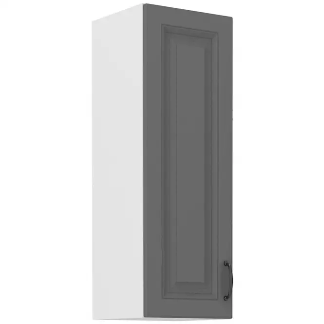 Kuchynská skrinka Stilo dustgrey/biely 30g/90 1f
