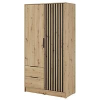 Skriňa Nelly 2d Dub Artisan/Čierna