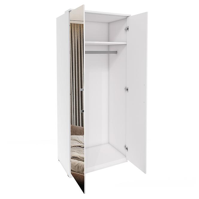 Skriňa Optima 2d zrkadlo 58 biela,4