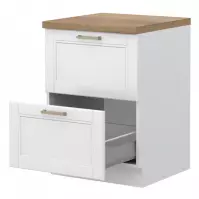 Skrinka Do Kuchyne Tara R-60-2mbox/4 2s White Mat Skrinka Do Kuchyne Tara R-60-2mbox/4 2s White Mat