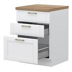 Skrinka Do Kuchyne Tara R-60-3mbox/4 3s White Mat Skrinka Do Kuchyne Tara R-60-3mbox/4 3s White Mat