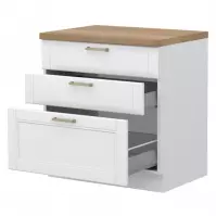 Skrinka Do Kuchyne Tara R-80-3mbox/4 3s White Mat Skrinka Do Kuchyne Tara R-80-3mbox/4 3s White Mat
