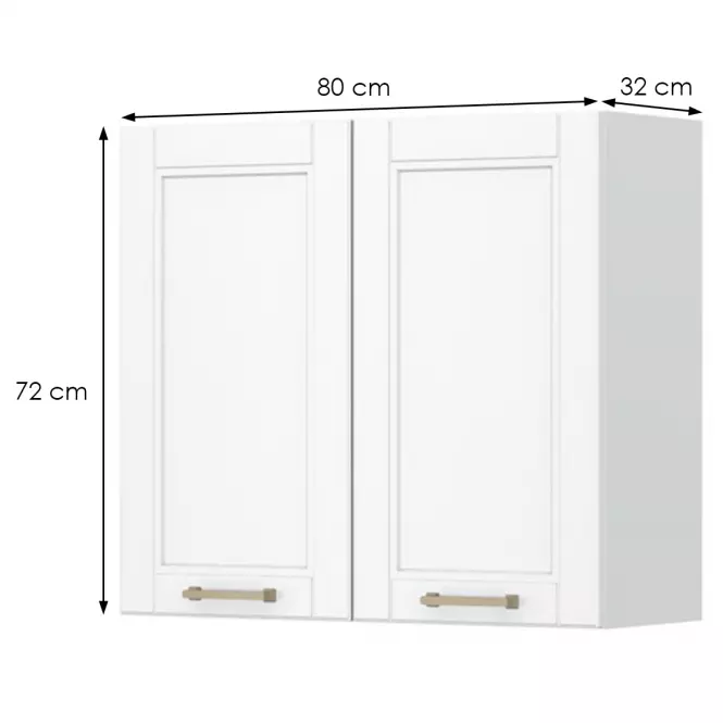 Skrinka Do Kuchyne Tara V7-80-2k/4 White Mat,2