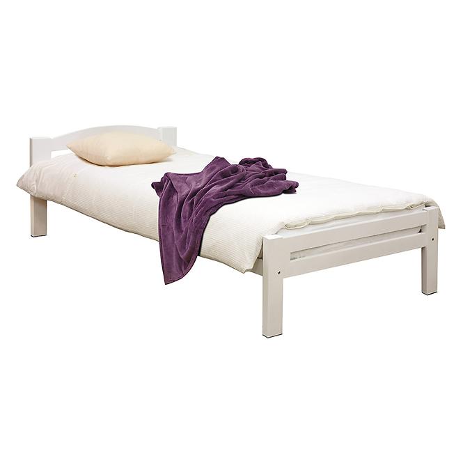 Posteľ buková Lux 200x90 cm biela