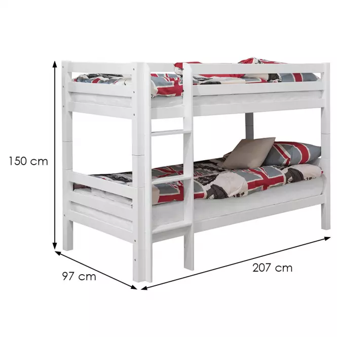 Posteľ buková Maxy 200x90 cm biela