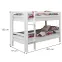 Posteľ buková Maxy 200x90 cm biela,2