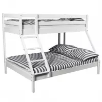 Posteľ buková Mike 200x90/140 white