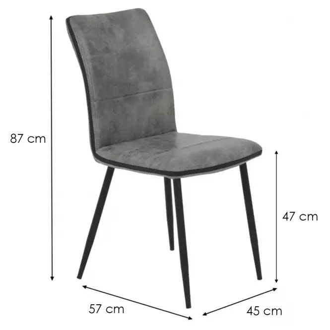 Stolička Caroline – Yy 19 Grey