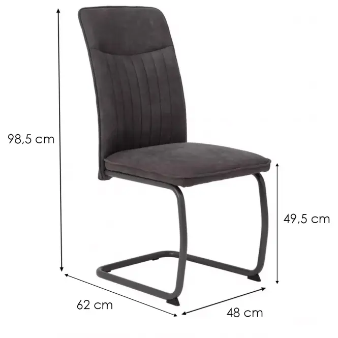Stolička Rubina 2 – Ka 14 Grey