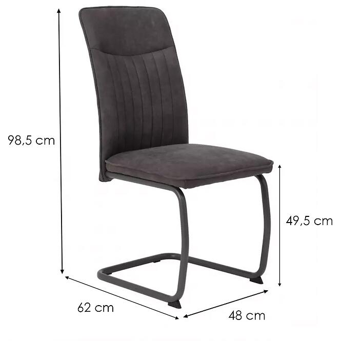 Stolička Rubina 2 – Ka 14 Grey