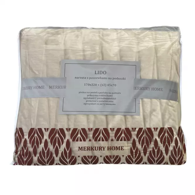 Prikrývka na posteľ  Lido 170x220 ecru Merkury Home,4