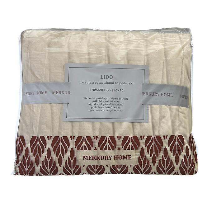 Prikrývka na posteľ  Lido 170x220 ecru Merkury Home,4