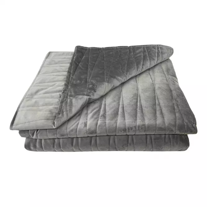 Prikrývka na posteľ Lido 170x220 tmavošedá Merkury Home