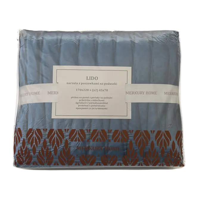 Prikrývka na posteľ  Lido 170x220 indigo Merkury Home,4