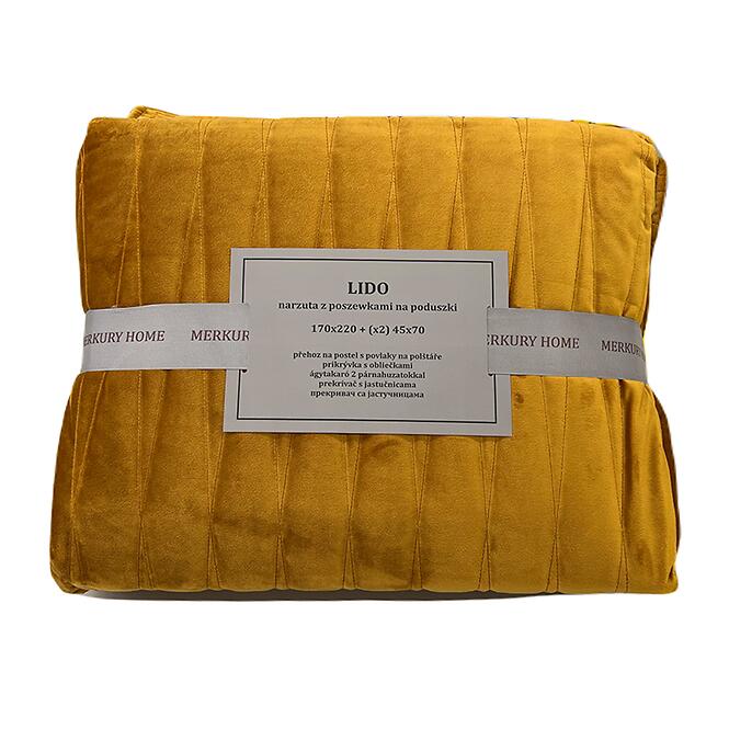 Prikrývka na posteľ Lido 170x220 cm horčicová Merkury Home,3
