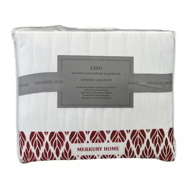 Prikrývka na posteľ Lido 220x250 biely Merkury Home,4