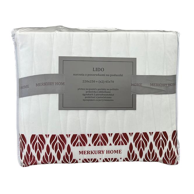 Prikrývka na posteľ Lido 220x250 biely Merkury Home,4