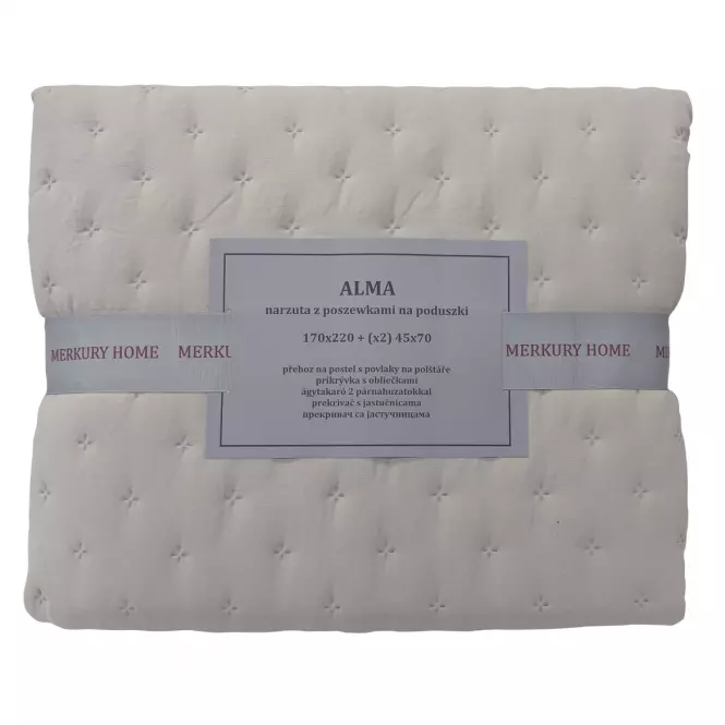 Prikrývka na posteľ Alma 170x220 ecru Merkury Home